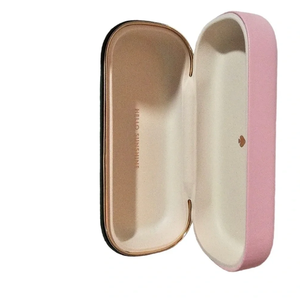 Kate Spade Pink And Hunter Green Glasses Case